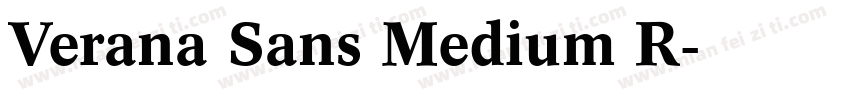 Verana Sans Medium R字体转换
